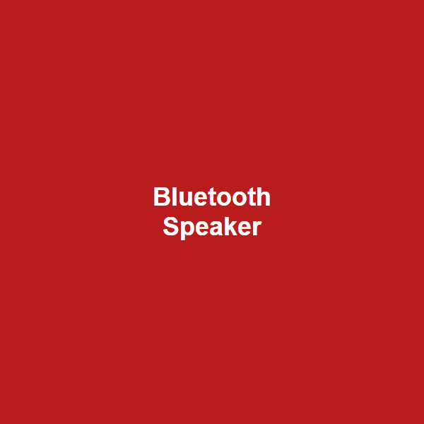 Portable Bluetooth Speaker